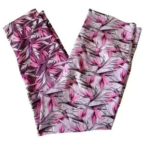EVCR camo pink leafy  high waisted leggings